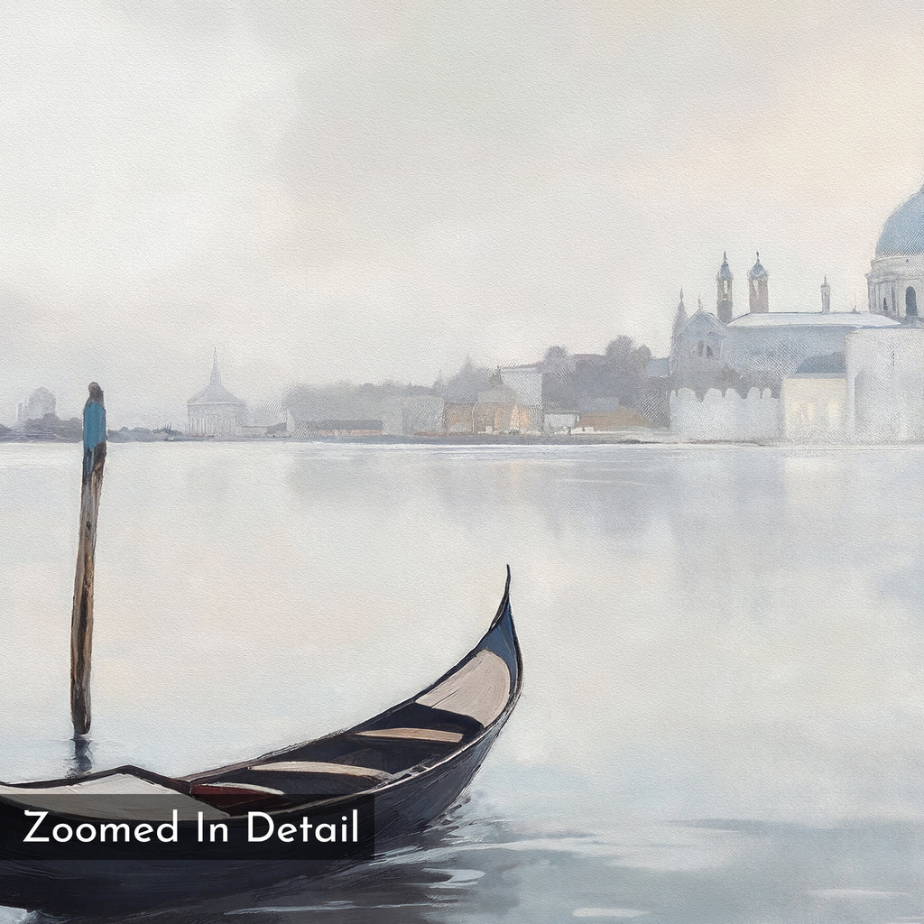 Whispers of Venice Canvas Print – blue vintage canvas wall art print by Aspire Prints