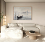 Whispers of Venice Canvas Print – blue vintage canvas wall art print by Aspire Prints