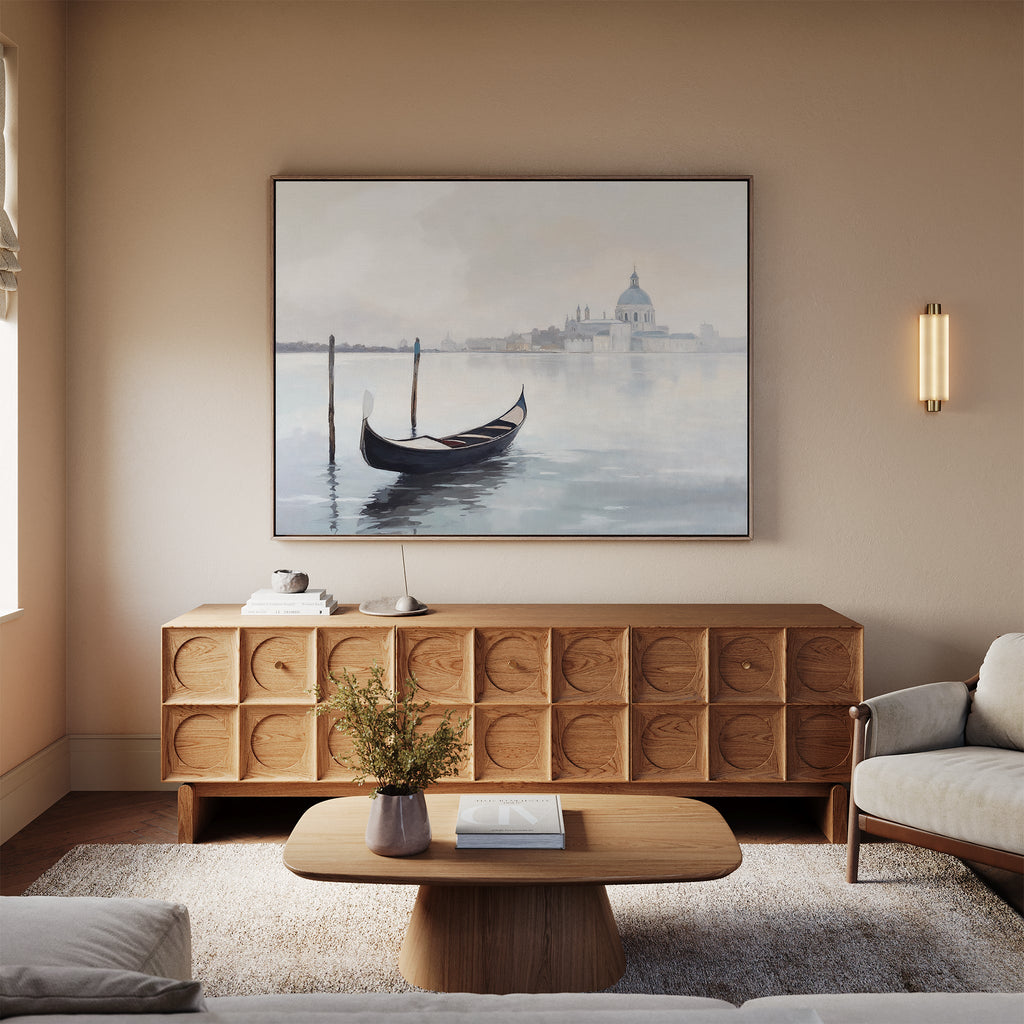 Whispers of Venice Canvas Print – blue vintage canvas wall art print by Aspire Prints
