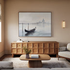 Whispers of Venice Canvas Print – blue vintage canvas wall art print by Aspire Prints
