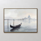 Whispers of Venice Canvas Print – blue vintage canvas wall art print by Aspire Prints