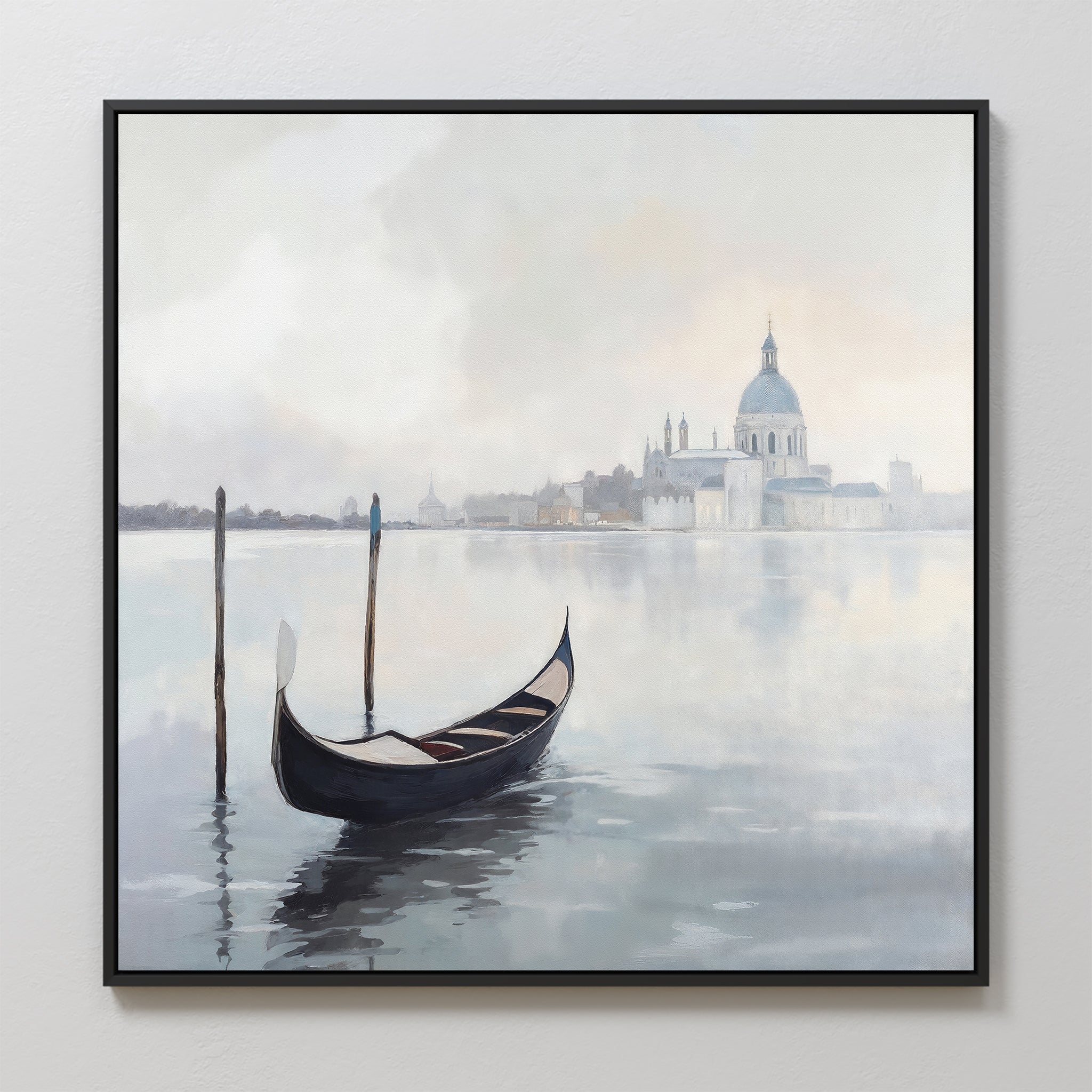 Whispers of Venice Canvas Print – blue vintage canvas wall art print by Aspire Prints