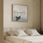 Whispers of Venice Canvas Print – blue vintage canvas wall art print by Aspire Prints