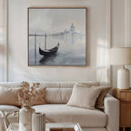 Whispers of Venice Canvas Print – blue vintage canvas wall art print by Aspire Prints