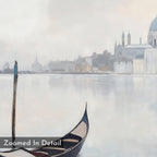 Whispers of Venice Canvas Print – blue vintage canvas wall art print by Aspire Prints
