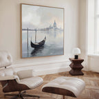 Whispers of Venice Canvas Print – blue vintage canvas wall art print by Aspire Prints