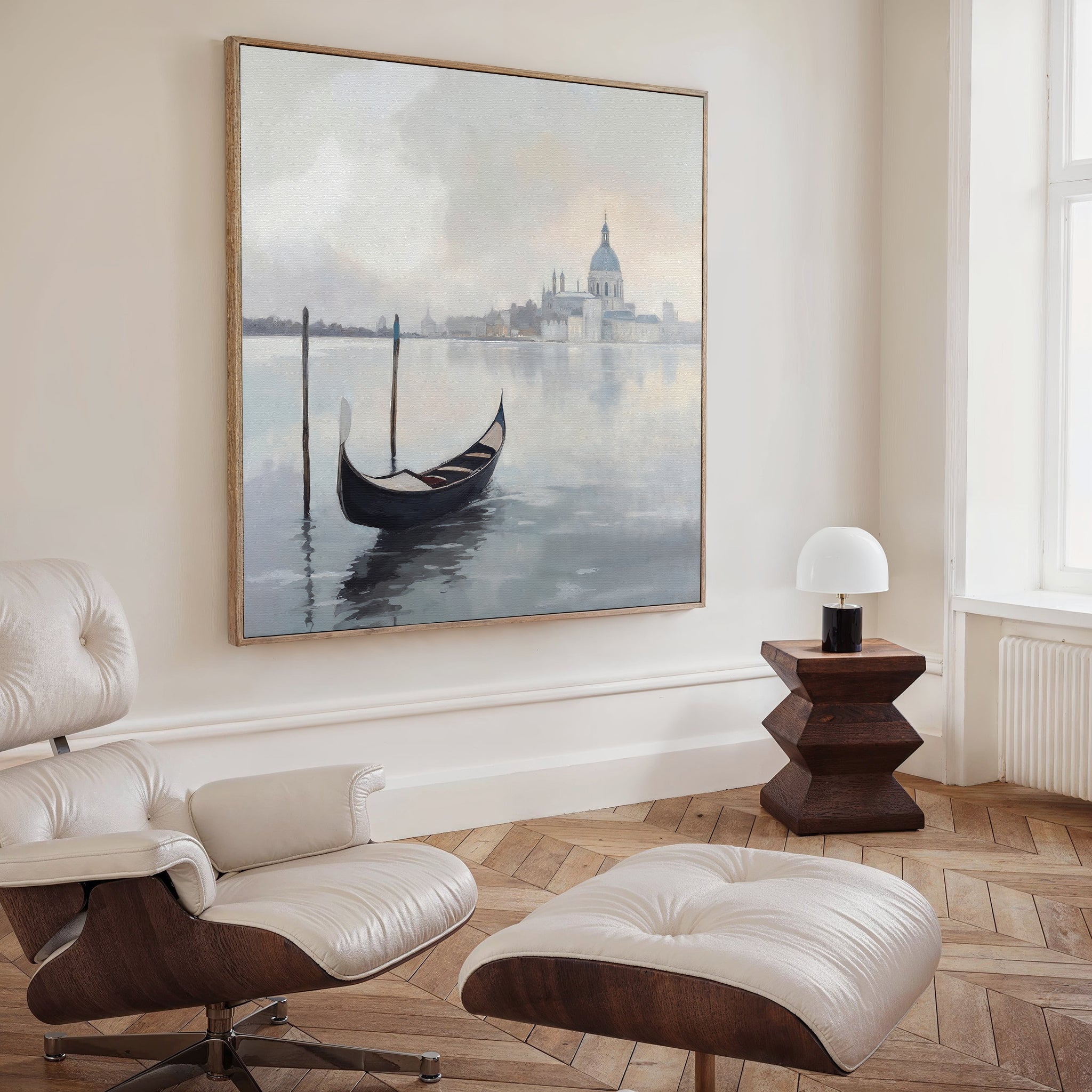 Whispers of Venice Canvas Print – blue vintage canvas wall art print by Aspire Prints