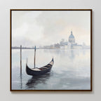 Whispers of Venice Canvas Print – blue vintage canvas wall art print by Aspire Prints