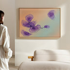 Whispers in Lavender – blush pink botanical canvas wall art print by Aspire Prints