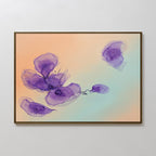 Whispers in Lavender – blush pink botanical canvas wall art print by Aspire Prints