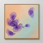 Whispers in Lavender – blush pink botanical canvas wall art print by Aspire Prints