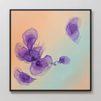Whispers in Lavender – blush pink botanical canvas wall art print by Aspire Prints