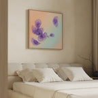 Whispers in Lavender – blush pink botanical canvas wall art print by Aspire Prints
