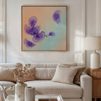 Whispers in Lavender – blush pink botanical canvas wall art print by Aspire Prints