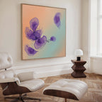 Whispers in Lavender – blush pink botanical canvas wall art print by Aspire Prints