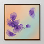 Whispers in Lavender – blush pink botanical canvas wall art print by Aspire Prints