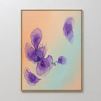 Whispers in Lavender – blush pink botanical canvas wall art print by Aspire Prints