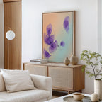Whispers in Lavender – blush pink botanical canvas wall art print by Aspire Prints