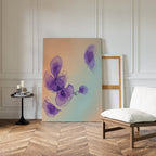 Whispers in Lavender – blush pink botanical canvas wall art print by Aspire Prints