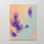 Whispers in Lavender – blush pink botanical canvas wall art print by Aspire Prints