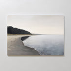 Hush of the Northern Tide – neutral-toned coastal canvas wall art print by Aspire Prints