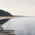 Hush of the Northern Tide – neutral-toned coastal canvas wall art print by Aspire Prints