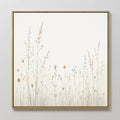 Whispers in Bloom Canvas Print – beige and white botanical canvas wall art print by Aspire Prints