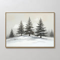 Whispers of the Frostwood Canvas Print – green vintage canvas wall art print by Aspire Prints