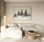 Whispers of the Frostwood Canvas Print – green vintage canvas wall art print by Aspire Prints